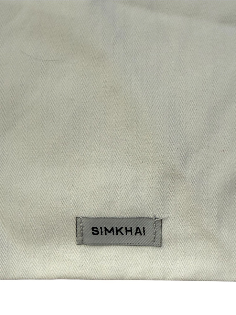 Jonathan Simkhai White Dust Bag Black Tie Closure Small
Simkhai - Picture 3 of 5